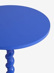 Blue Twisted Base Side Table - Image 4 of 4