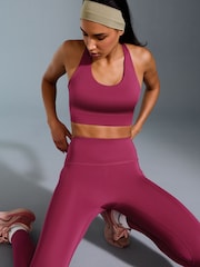 Burgundy Red Power Active Sports Leggings - Image 2 of 6