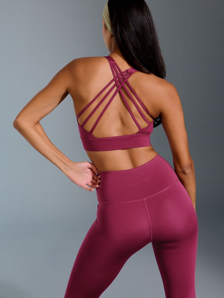 Burgunderrot - Power Active Sport-Leggings - Image 3 of 6