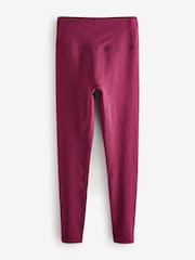 Burgundy Red Power Active Sports Leggings - Image 4 of 6
