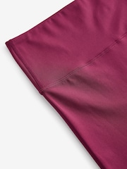Burgundy Red Power Active Sports Leggings - Image 6 of 6