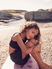 Black Frill Beach Shorts (3-16yrs) - Image 4 of 8