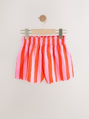 Purple/Orange Stripe Beach Shorts (3-16yrs) - Image 4 of 7