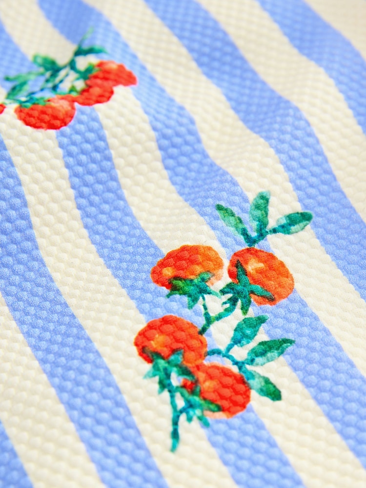 Blue Tomato Stripe Frill Shoulder Swimsuit (3mths-7yrs) - Image 7 of 7