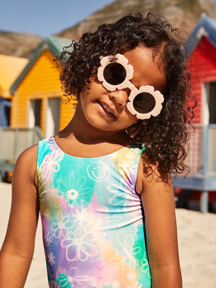 Purple/Aqua Doodle Swimsuit (3mths-7yrs) - Image 2 of 7