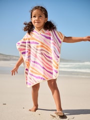 Bright Zebra Towelling 100% Cotton Poncho (9mths-10yrs) - Image 2 of 8