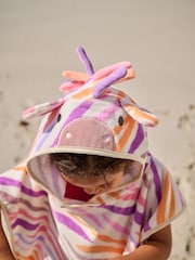 Bright Zebra Towelling 100% Cotton Poncho (9mths-10yrs) - Image 4 of 8