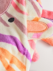 Bright Zebra Towelling 100% Cotton Poncho (9mths-10yrs) - Image 7 of 8