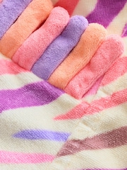 Bright Zebra Towelling 100% Cotton Poncho (9mths-10yrs) - Image 8 of 8