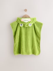 Green Frog Towelling 100% Cotton Poncho (9mths-10yrs) - Image 6 of 8