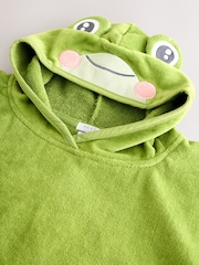 Green Frog Towelling 100% Cotton Poncho (9mths-10yrs) - Image 8 of 8