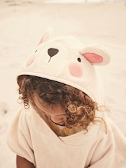 Cream Bear Towelling 100% Cotton Poncho (9mths-10yrs) - Image 5 of 9