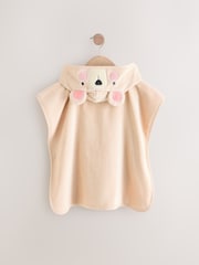 Cream Bear Towelling 100% Cotton Poncho (9mths-10yrs) - Image 7 of 9