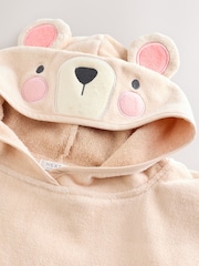 Cream Bear Towelling 100% Cotton Poncho (9mths-10yrs) - Image 8 of 9