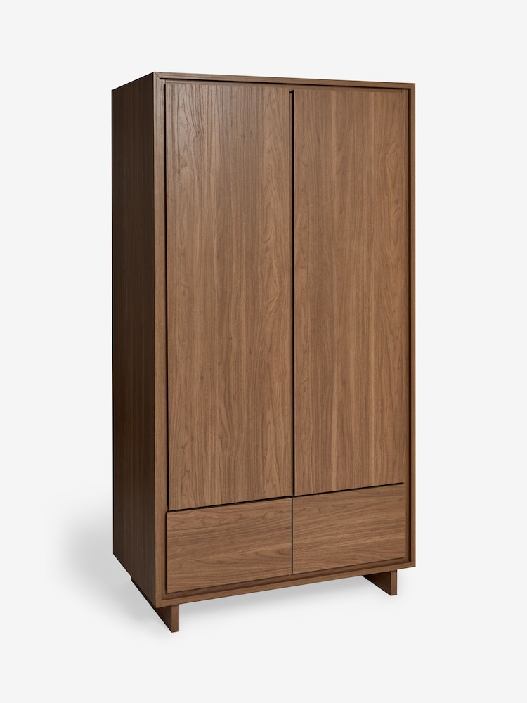 MADE.COM Dark Walnut Effect Kaci Double Wardrobe - Image 5 of 5