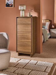 MADE.COM Dark Walnut Effect Kaci Tall Chest of Drawers - Image 1 of 5