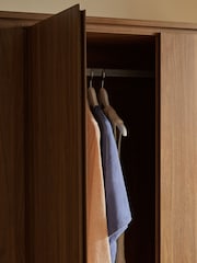 MADE.COM Dark Walnut Effect Kaci Triple Wardrobe - Image 3 of 5