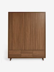 MADE.COM Dark Walnut Effect Kaci Triple Wardrobe - Image 5 of 5
