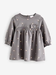 Pink/Grey Hearted Jersey Dress - Image 1 of 1
