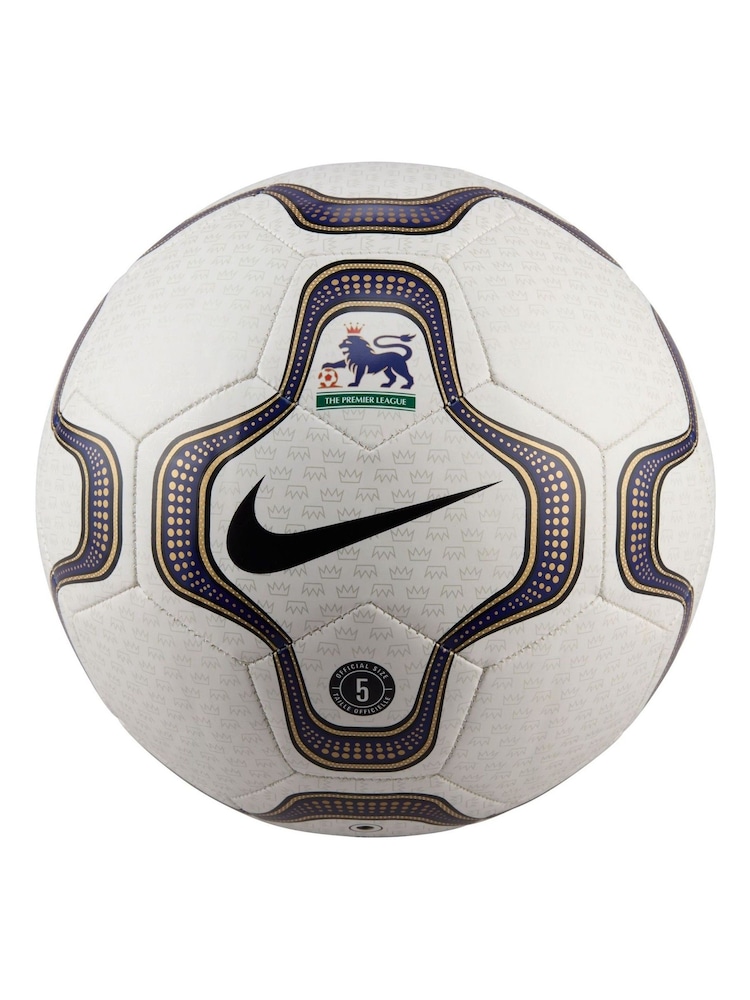 Nike White Premier League Heritage Geo Merlin Ball - Image 1 of 2