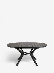 Natural Boucle Genoa Extendable 6 Seater Dining Set - Image 10 of 10