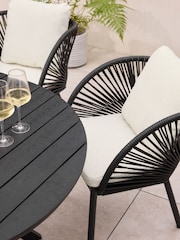 Natural Boucle Genoa Extendable 6 Seater Dining Set - Image 3 of 10