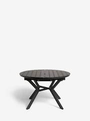 Natural Boucle Genoa Extendable 6 Seater Dining Set - Image 9 of 10