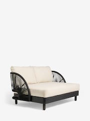 Natural Boucle Genoa Garden Love Seat Sofa - Image 6 of 8