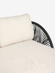 Natural Boucle Genoa Garden Love Seat Sofa - Image 8 of 8