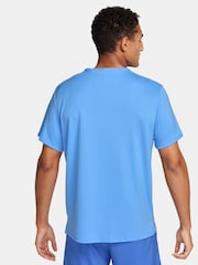 Nike University Blue Dri-FIT Miler Running T-Shirt - Image 2 of 10