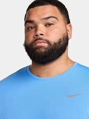 Nike University Blue Dri-FIT Miler Running T-Shirt - Image 8 of 10