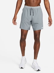Nike Smoke Grey Dri-FIT Stride 7 Inch 2-In-1 Running Shorts - Image 1 of 6