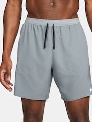 Nike Smoke Grey Dri-FIT Stride 7 Inch 2-In-1 Running Shorts - Image 2 of 6