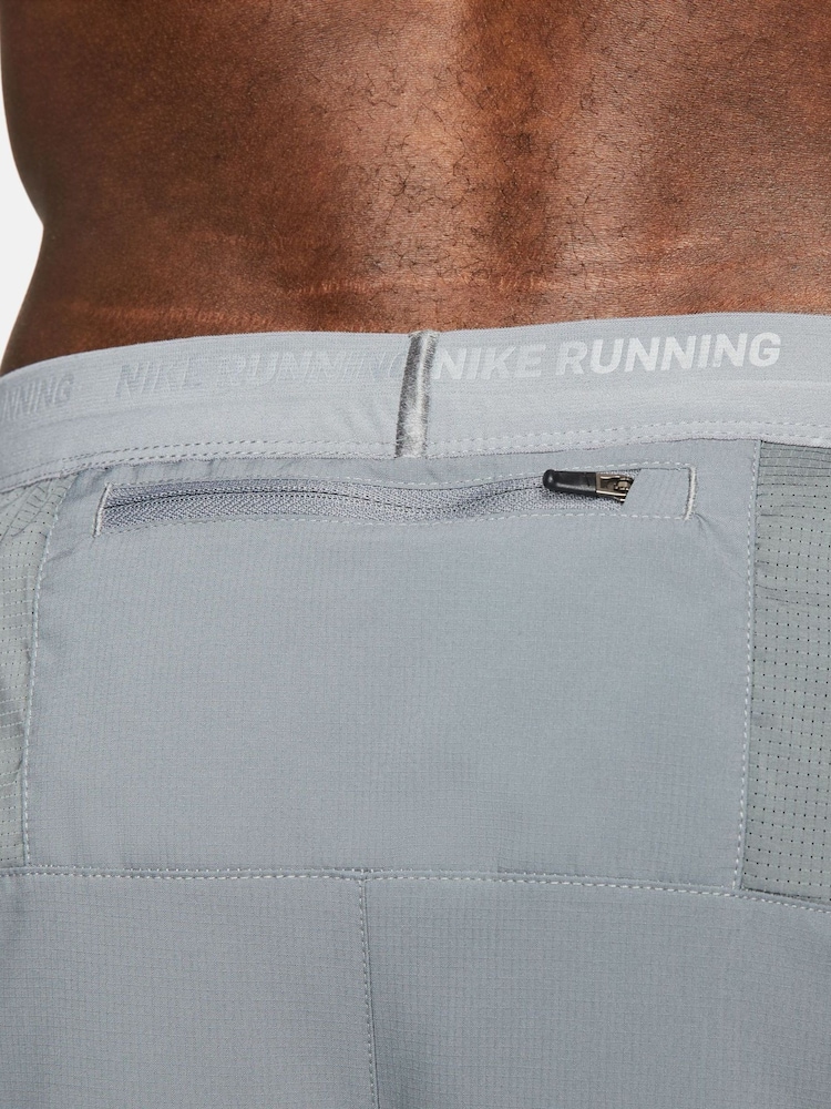 Nike Smoke Grey Dri-FIT Stride 7 Inch 2-In-1 Running Shorts - Image 6 of 6