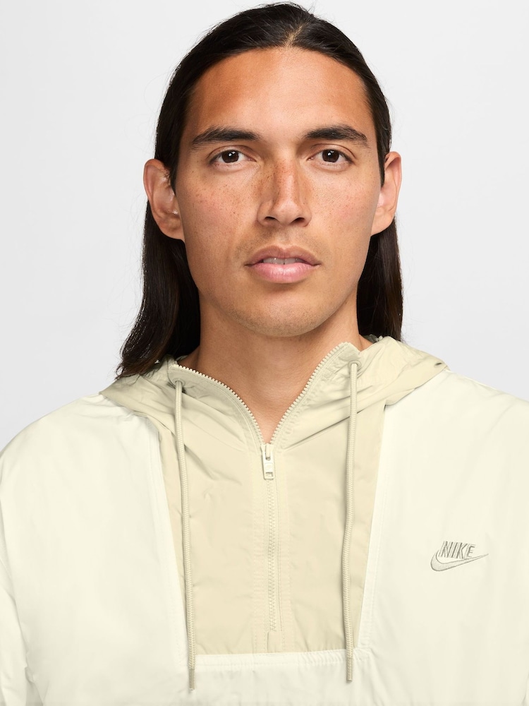 Nike Beige Club Marina Anorak Jacket - Image 3 of 3