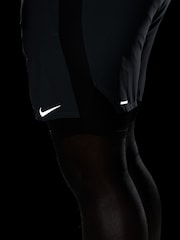 Nike Smoke Grey Dri-Fit Stride 5 Inch 2-in-1 Running Shorts - Image 10 of 11