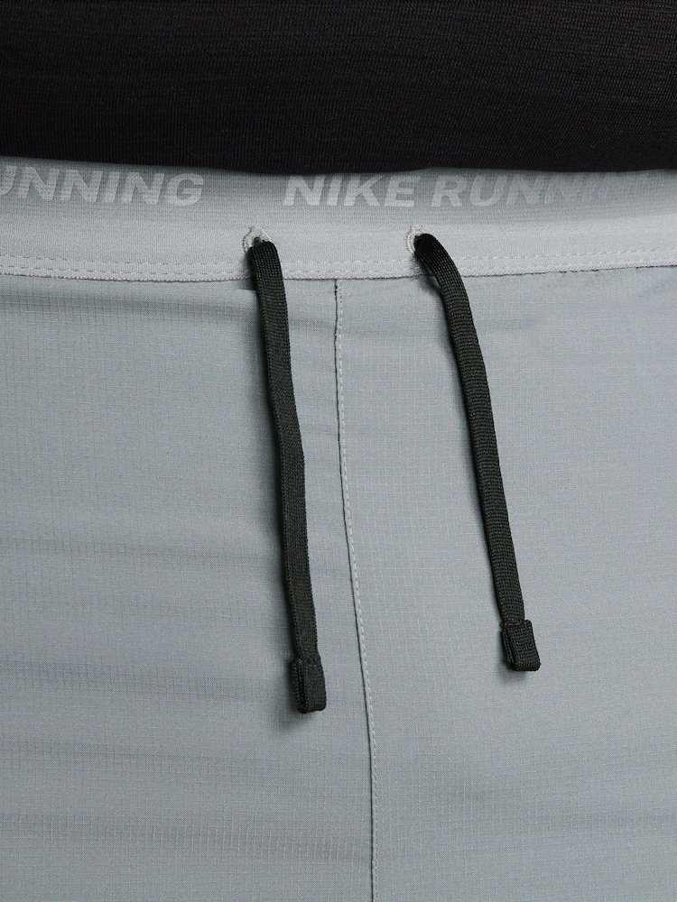 Nike Smoke Grey Dri-Fit Stride 5 Inch 2-in-1 Running Shorts - Image 5 of 11