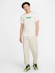 Nike White Sportswear Blooming Graphic 100% Cotton T-Shirt - Image 2 of 6