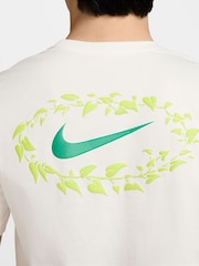 Nike White Sportswear Blooming Graphic 100% Cotton T-Shirt - Image 4 of 6