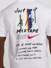 Nike White Sportswear Mixtape Just Do It. Graphic 100% Cotton T-Shirt - Image 5 of 6