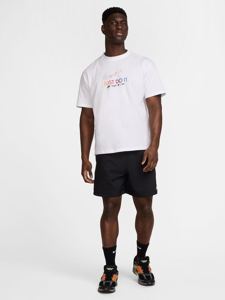Nike White Sportswear Mixtape Just Do It. Graphic 100% Cotton T-Shirt - Image 6 of 6