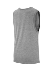 Nike Dark Grey Heather Dri-FIT Training Vest Top - Image 6 of 7