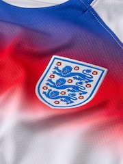 Nike White Womens England 2025 Stadium Home Football Shirt - Image 8 of 9