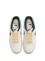 Nike White/Green Court Vision Low Trainers - Image 4 of 8