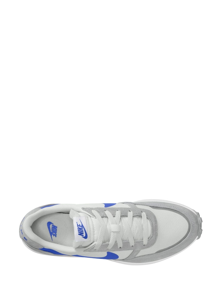Nike White/Blue Waffle Nav Trainers - Image 3 of 4