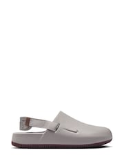 Nike Light Grey Calm Mules Sliders - Image 1 of 10