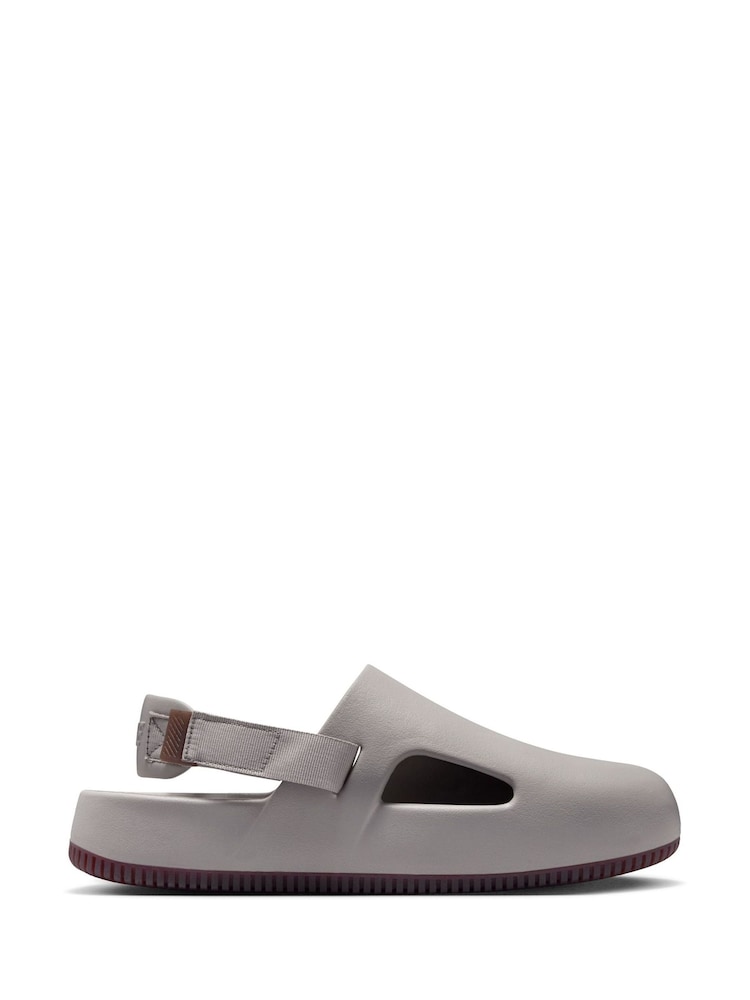 Nike Light Grey Calm Mules Sliders - Image 10 of 10