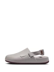 Nike Light Grey Calm Mules Sliders - Image 7 of 10