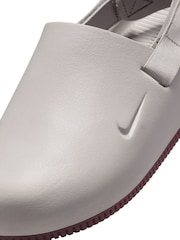 Nike Light Grey Calm Mules Sliders - Image 8 of 10