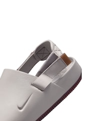 Nike Light Grey Calm Mules Sliders - Image 9 of 10